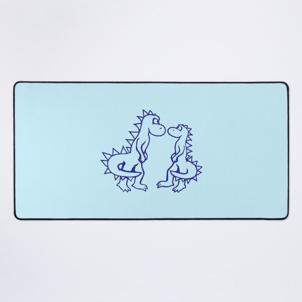 Item preview, 2 Stegosaurus Enemies Afraid Fearful Scared Stare Fight designed and sold by shirt-o-mat.