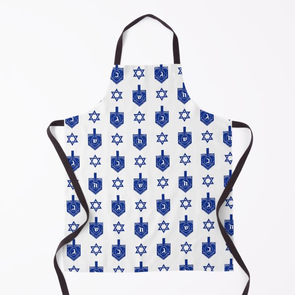 Item preview, Elegant Dreidels - Classic Hanukkah - Blue on White designed and sold by marieofroumania.