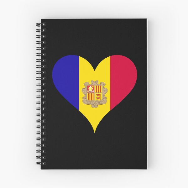 Item preview, Andorra Heart Flag - Virtus Unita Fortior designed and sold by NTGUILTY.