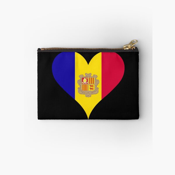Item preview, Andorra Heart Flag - Virtus Unita Fortior designed and sold by NTGUILTY.
