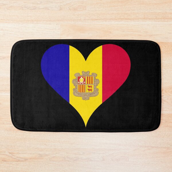 Item preview, Andorra Heart Flag - Virtus Unita Fortior designed and sold by NTGUILTY.