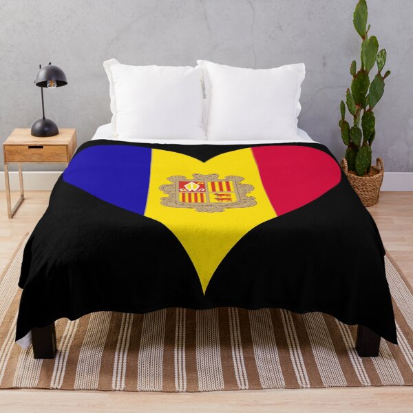 Item preview, Andorra Heart Flag - Virtus Unita Fortior designed and sold by NTGUILTY.