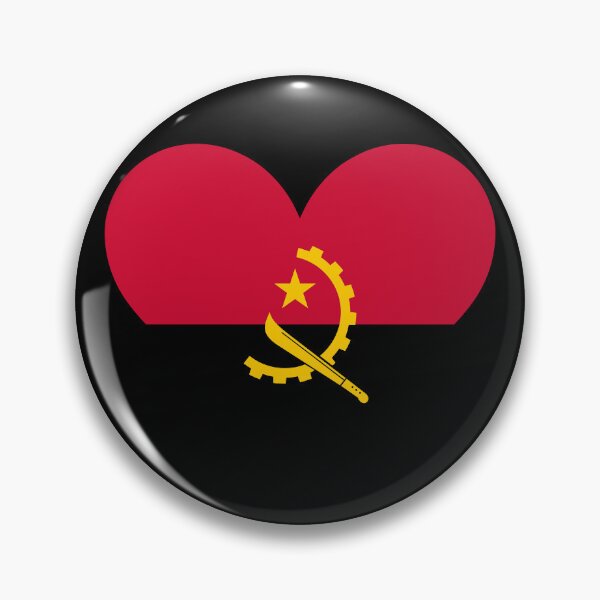 Item preview, Angola Heart Flag - MPLA Pride designed and sold by NTGUILTY.