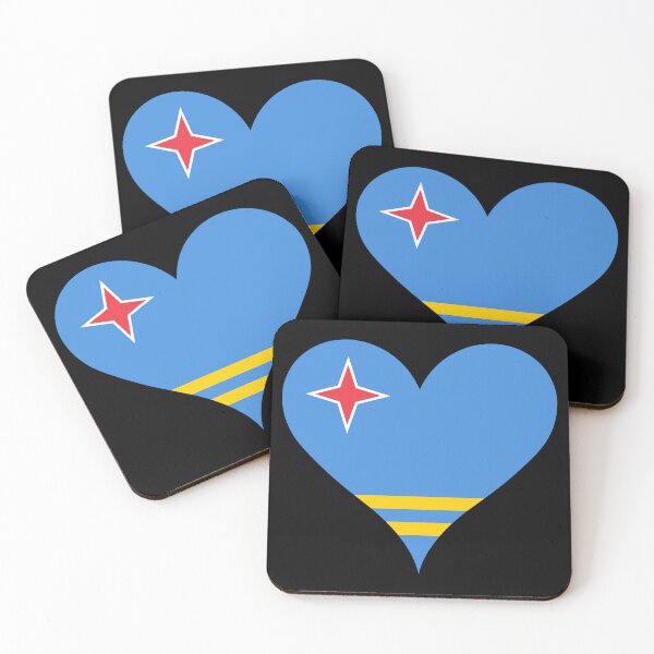 Item preview, Aruba Heart Flag - Aruban Pride designed and sold by NTGUILTY.