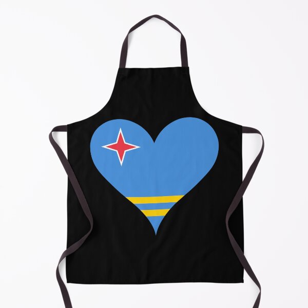 Item preview, Aruba Heart Flag - Aruban Pride designed and sold by NTGUILTY.