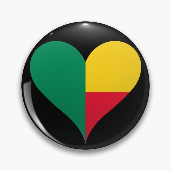 Item preview, Benin Heart Flag - Pan-African Pride designed and sold by NTGUILTY.