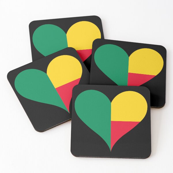 Item preview, Benin Heart Flag - Pan-African Pride designed and sold by NTGUILTY.