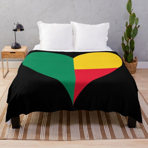 Item preview, Benin Heart Flag - Pan-African Pride designed and sold by NTGUILTY.