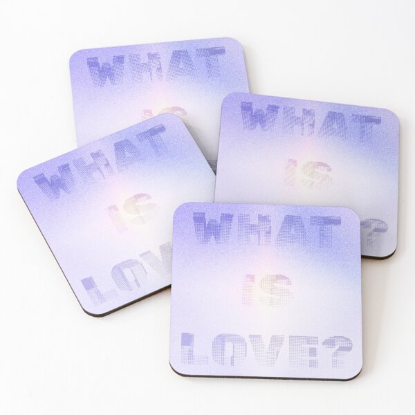 Item preview, What Is Love? – Minimal Gradient Pointillism Typography Art designed and sold by emma.designs.