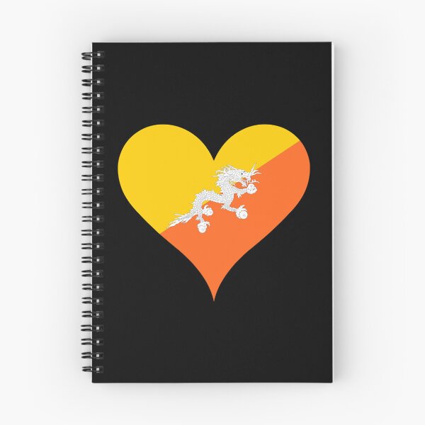 Item preview, Bhutan Heart Flag - Thunder Dragon Kingdom Pride designed and sold by NTGUILTY.