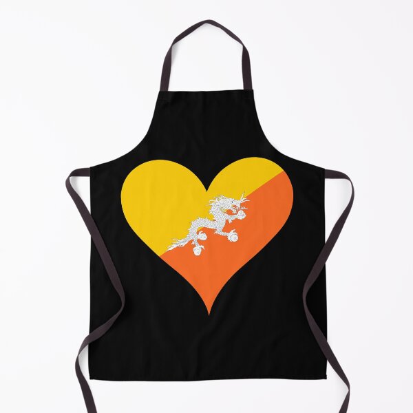 Item preview, Bhutan Heart Flag - Thunder Dragon Kingdom Pride designed and sold by NTGUILTY.