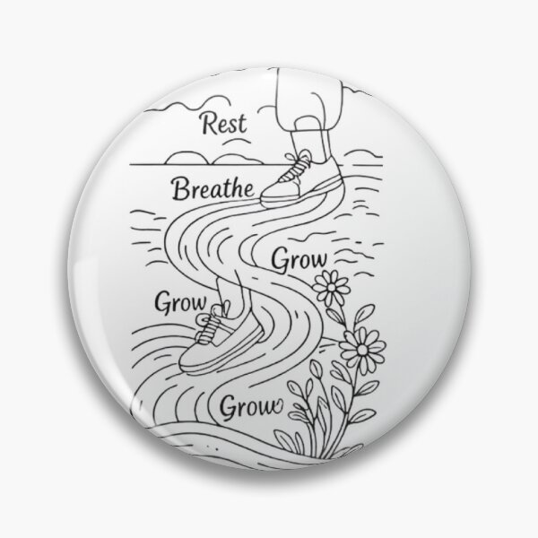 Item preview, mental health walk Steps Toward Self-Care designed and sold by Uglyandcute.