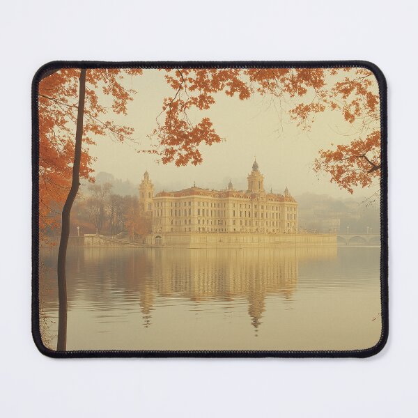 Item preview, Austrian Palace by the Lake, Gilded in Autumn designed and sold by WonderArchive.