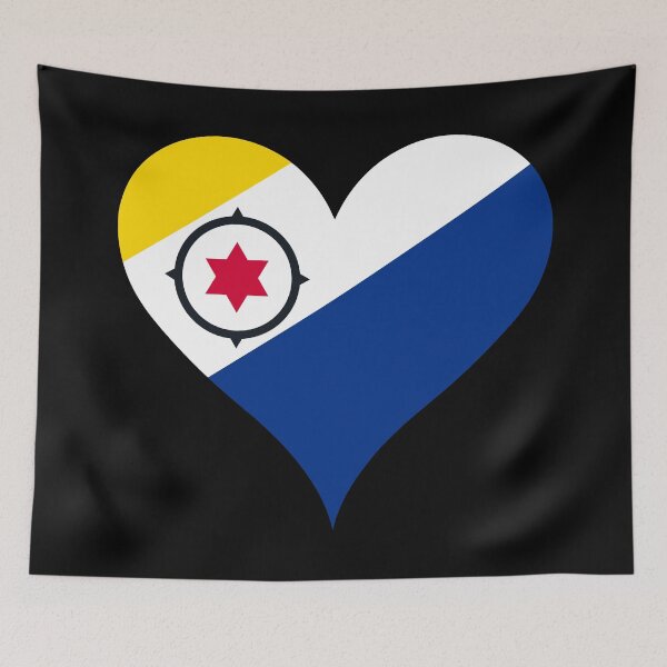 Item preview, Bonaire Heart Flag - Caribbean Pride designed and sold by NTGUILTY.
