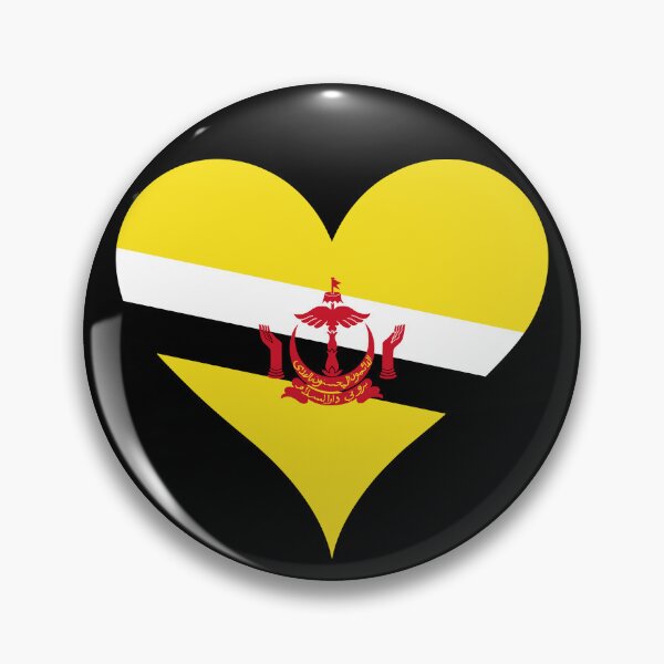 Item preview, Brunei Heart Flag - Abode of Peace Pride designed and sold by NTGUILTY.