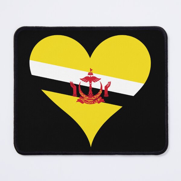 Item preview, Brunei Heart Flag - Abode of Peace Pride designed and sold by NTGUILTY.