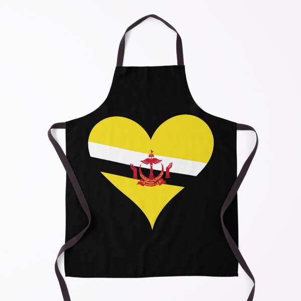 Item preview, Brunei Heart Flag - Abode of Peace Pride designed and sold by NTGUILTY.