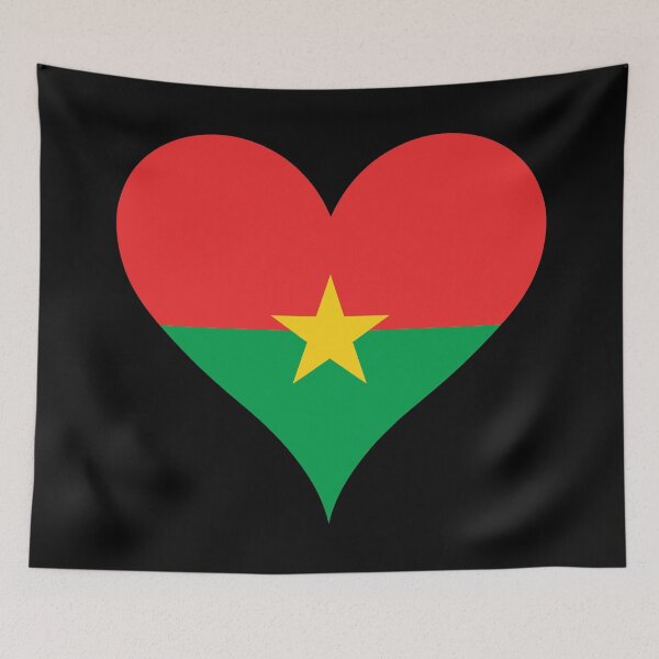 Item preview, Burkina Faso Heart Flag - Land of the Incorruptibles designed and sold by NTGUILTY.