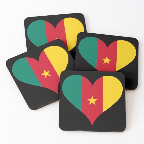 Item preview, Cameroon Heart Flag - Peace, Work, Fatherland designed and sold by NTGUILTY.