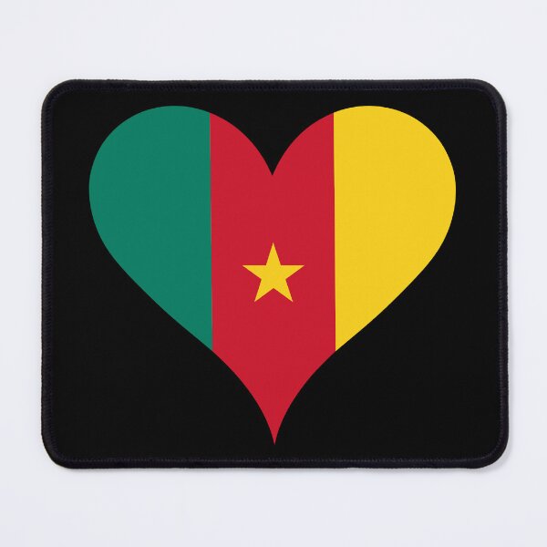 Item preview, Cameroon Heart Flag - Peace, Work, Fatherland designed and sold by NTGUILTY.