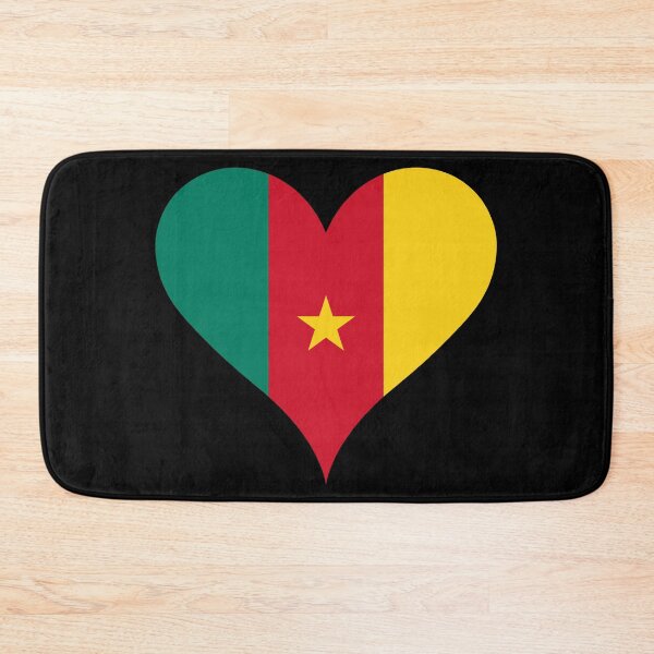 Item preview, Cameroon Heart Flag - Peace, Work, Fatherland designed and sold by NTGUILTY.