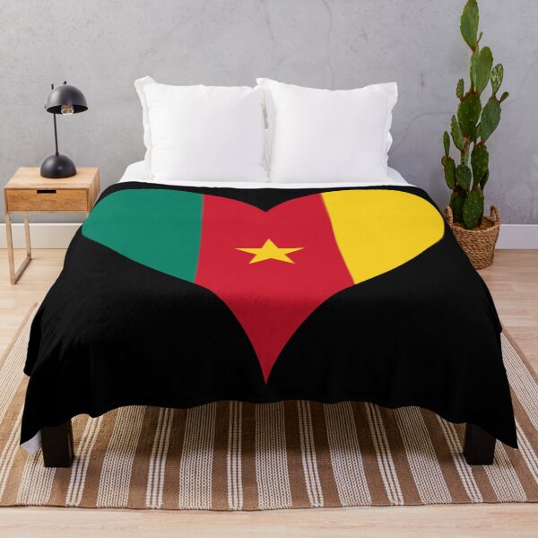 Item preview, Cameroon Heart Flag - Peace, Work, Fatherland designed and sold by NTGUILTY.