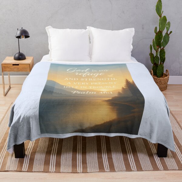Item preview, Psalm 46:1 – God Is My Refuge Nature Print designed and sold by astersgraphics.