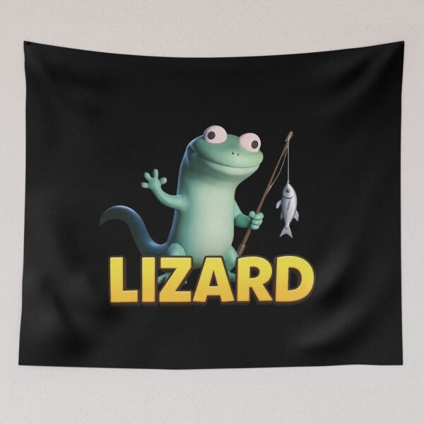 Item preview, Elio Lizard Fishing Meme designed and sold by lojadpop.