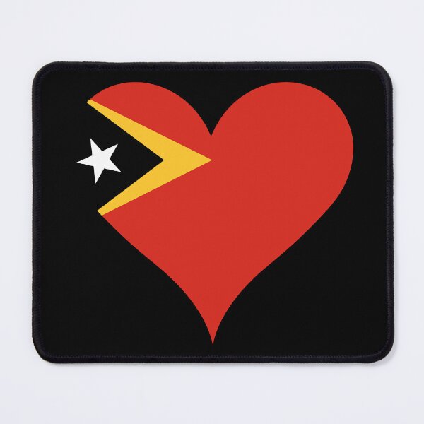 Item preview, East Timor Heart Flag - The Rising Sun designed and sold by NTGUILTY.