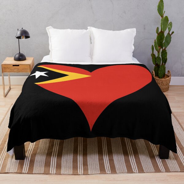 Item preview, East Timor Heart Flag - The Rising Sun designed and sold by NTGUILTY.