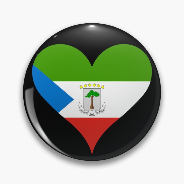 Item preview, Equatorial Guinea Heart Flag - Unity, Peace, Justice designed and sold by NTGUILTY.
