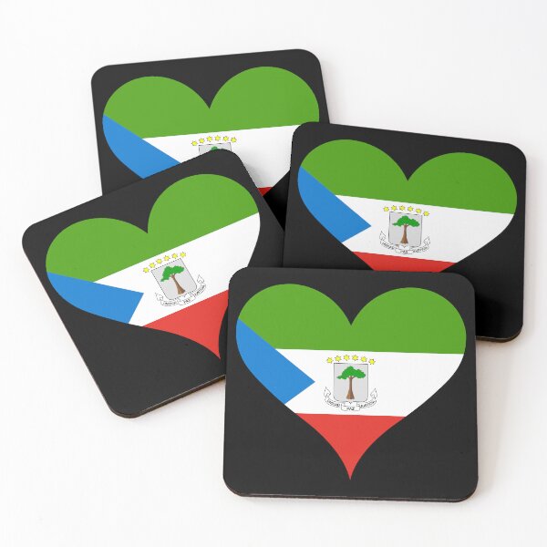 Item preview, Equatorial Guinea Heart Flag - Unity, Peace, Justice designed and sold by NTGUILTY.