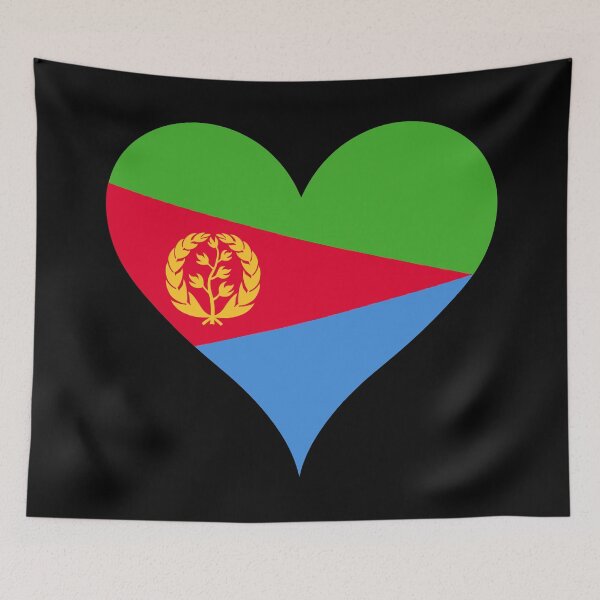 Item preview, Eritrea Heart Flag - Land of Unity designed and sold by NTGUILTY.