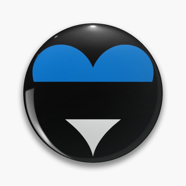 Item preview, Estonia Heart Flag - Sinimustvalge designed and sold by NTGUILTY.