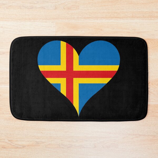 Item preview, Åland Islands Heart Flag - Blue, Yellow, and Red Pride designed and sold by NTGUILTY.