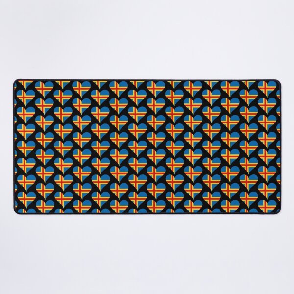 Item preview, Åland Islands Heart Flag - Blue, Yellow, and Red Pride designed and sold by NTGUILTY.