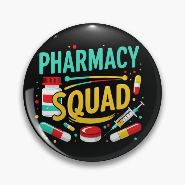 Item preview, Pharmacy Squad Vibes For Funny Pharmacists Crew T-Shirt designed and sold by May K Studio Design.