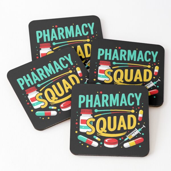 Item preview, Pharmacy Squad Vibes For Funny Pharmacists Crew T-Shirt designed and sold by May K Studio Design.