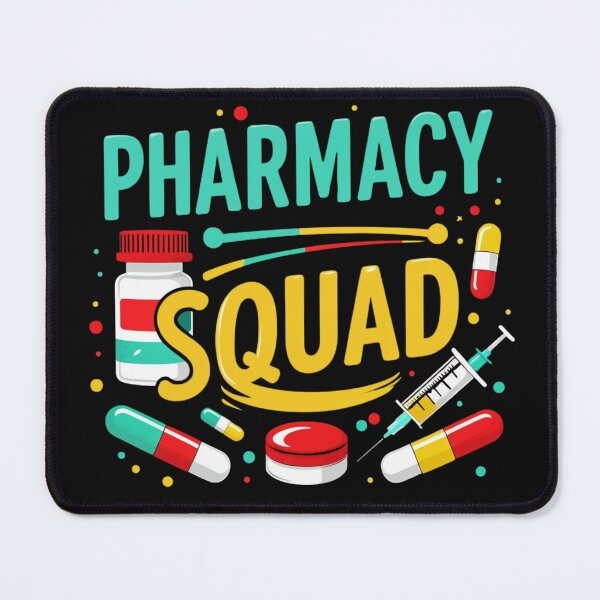 Item preview, Pharmacy Squad Vibes For Funny Pharmacists Crew T-Shirt designed and sold by May K Studio Design.