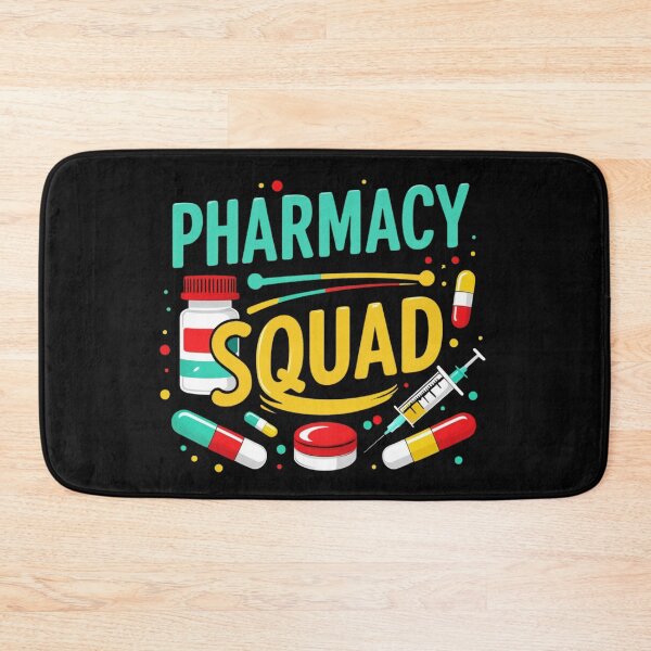 Item preview, Pharmacy Squad Vibes For Funny Pharmacists Crew T-Shirt designed and sold by May K Studio Design.