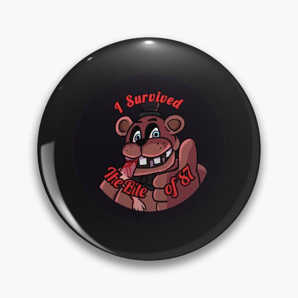 Item preview, I Survived The Bite of '87 - Freddy Fazbear FNAF Fanart designed and sold by Pommedoodles.