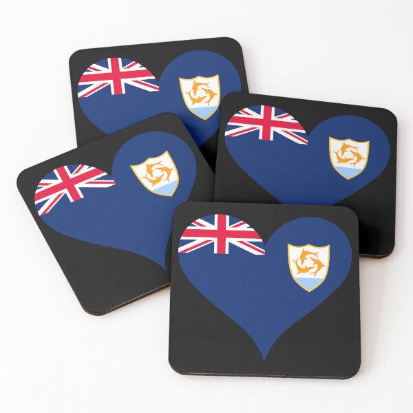 Item preview, Anguilla Heart Flag - Unity, Strength, and Endurance designed and sold by NTGUILTY.