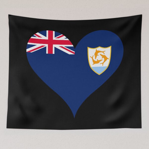 Item preview, Anguilla Heart Flag - Unity, Strength, and Endurance designed and sold by NTGUILTY.