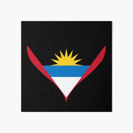 Vista previa del artículo con la obra «Bandera del Corazón de Antigua y Barbuda: Victoria y Nuevos Comienzos», diseñado y vendido por NTGUILTY.