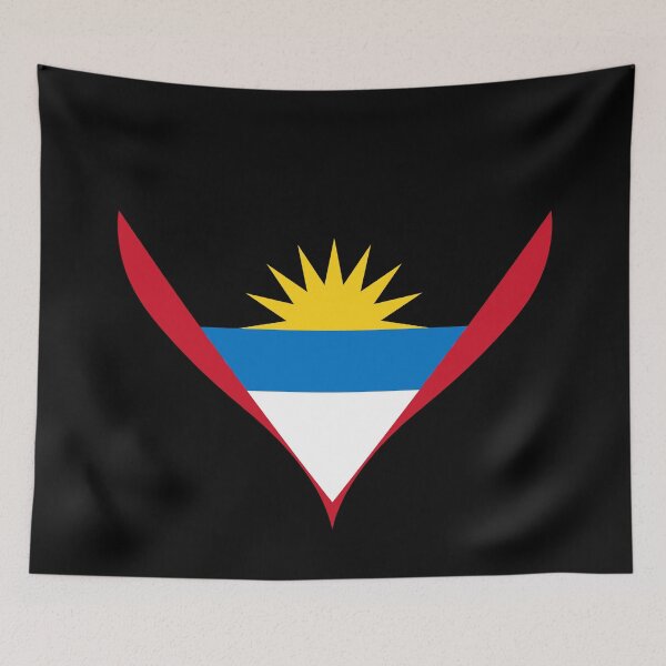 Item preview, Antigua and Barbuda Heart Flag - Victory and New Beginnings designed and sold by NTGUILTY.