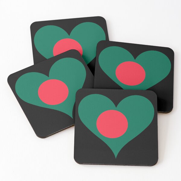 Item preview, Bangladesh Heart Flag - Green Land, Red Sun designed and sold by NTGUILTY.