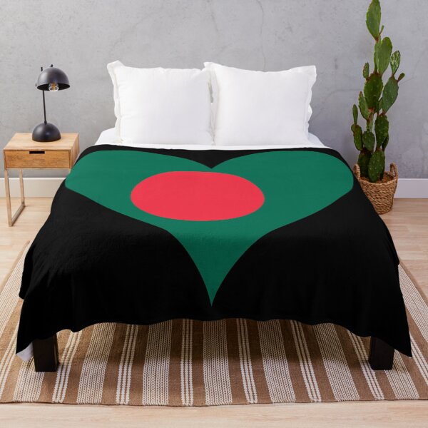 Item preview, Bangladesh Heart Flag - Green Land, Red Sun designed and sold by NTGUILTY.