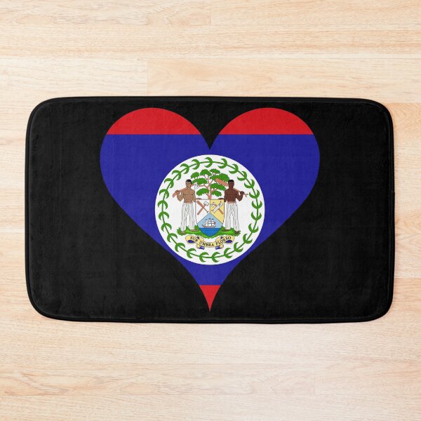 Item preview, Belize Heart Flag - Under the Shade, I Flourish designed and sold by NTGUILTY.