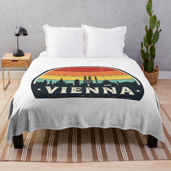 Artikelvorschau, Vienna Austria Travel Retro Emblem - Vintage Style Souvenir Design entworfen und verkauft von Timegraf.