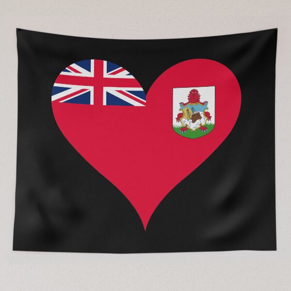 Item preview, Bermuda Heart Flag - Quo Fata Ferunt designed and sold by NTGUILTY.
